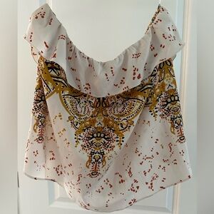 Free people ruffle layer tube top